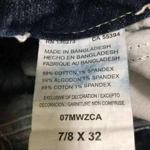 Wrangler Premium Patch Bootcut Mid Rise Western Dark Wash Denim Jeans Blue - Picture 14 of 15